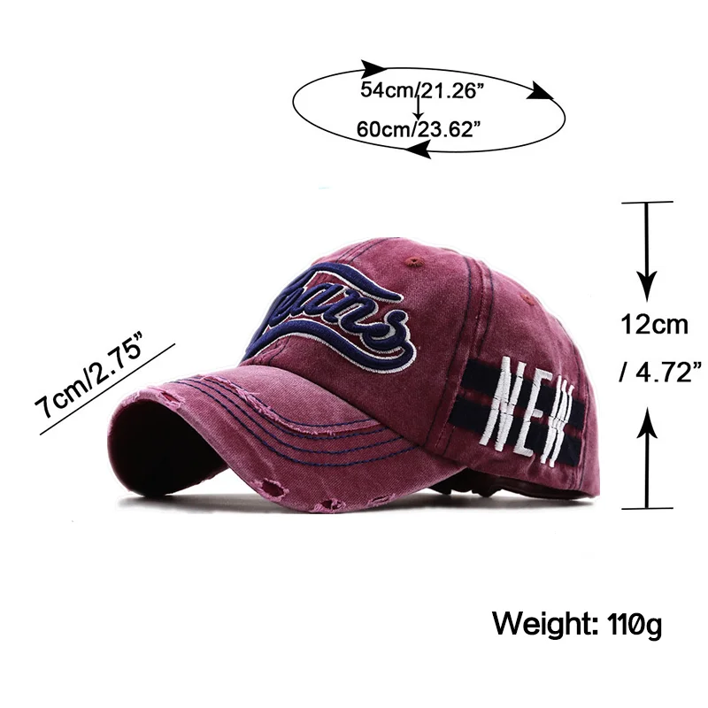 Simple Spring Summer Unisex Baseball Caps For Men New Letter Cap Retro Casual Cotton Casquette Streetwear Snapback Hat Bone