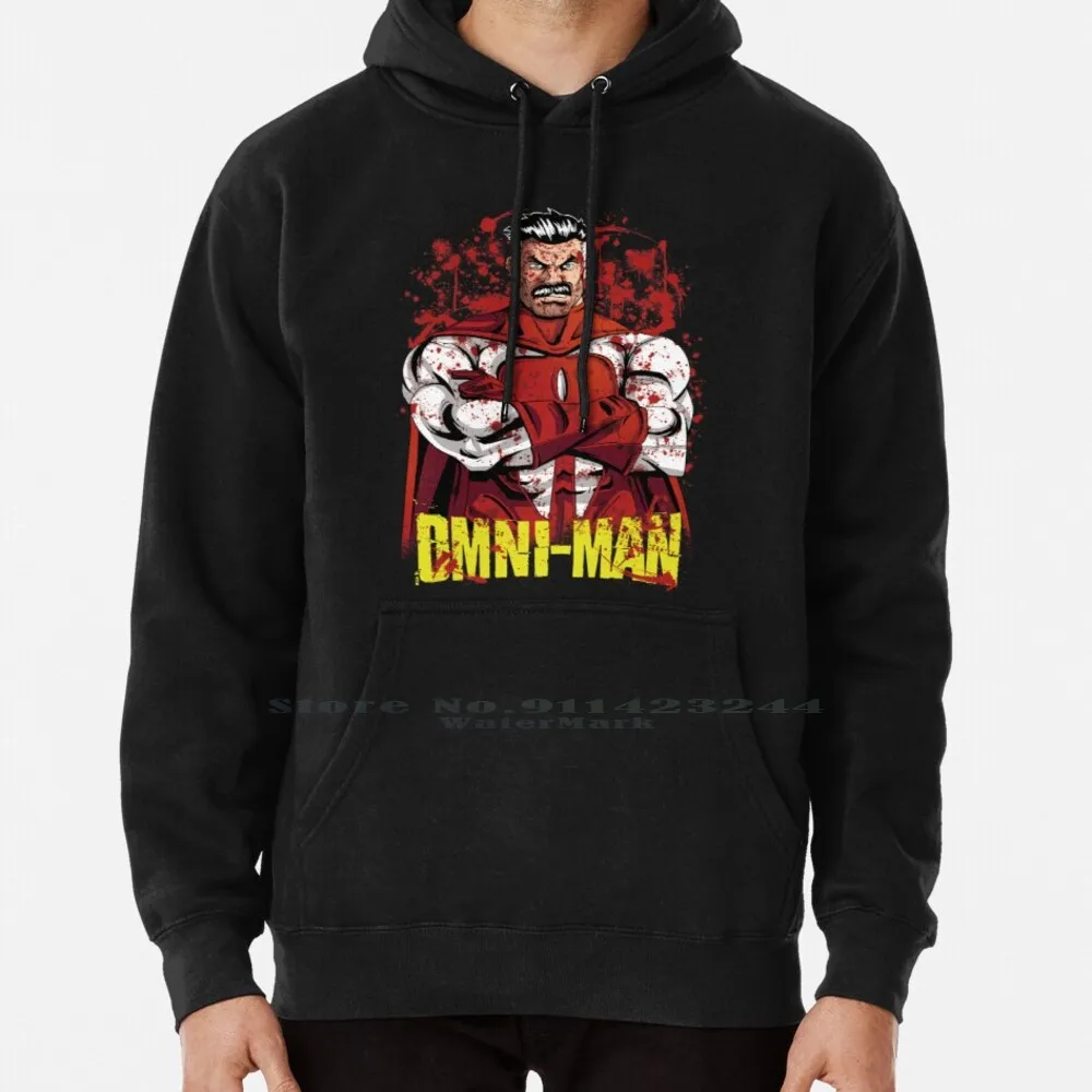 Omni-Man เสื้อกันหนาว Hoodie 6xl ผ้าฝ้าย Omniman Invincible การ์ตูนวัยรุ่นขนาดใหญ่เสื้อกันหนาว4xl 5xl 6xl