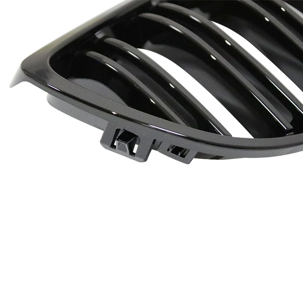 Front Bumper Kidney Grill for BMW E92 E93 M3 2006-2009 Gloss Black Dual Line Grille Car Styling Racing Grilles Replacement Part