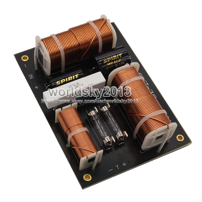 

1x 3-Way 3-Unit 600W Hi-Fi Professional Audio Speaker Frequency Divider Crossover 1-High 1-Low 1-Ultra-low Filter