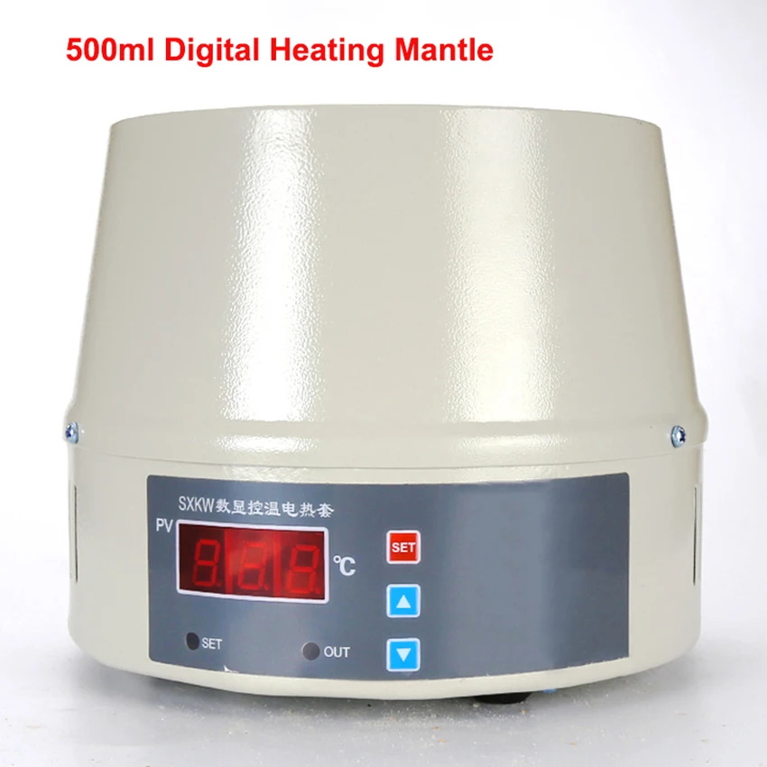 500ml SXKW termostato laboratorio digitale riscaldamento mantello laboratorio riscaldamento elettrico mantello 0 ~ 380 ℃ regolazione della temperatura 300W 220V