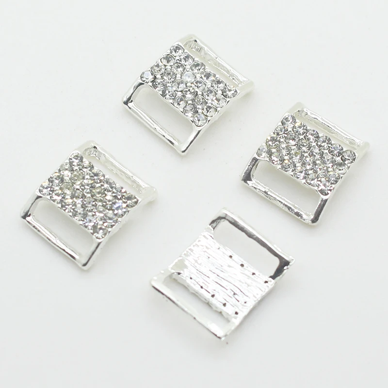 ZMASEY Alloy 14*17mm eight characters Buckles 10pcs/lot Metal Buckles for Wedding Belt Craft Ribbon Accesories Decoration