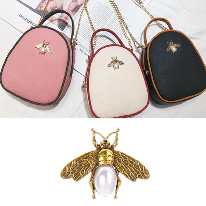 Bee Metal Bag Decoration for DIY Shoulder Bags Casual Tote Messenger Accessories