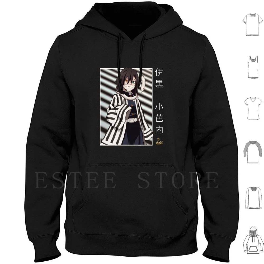 Iguro Obanai Serpent Hashira Hoodie Long Sleeve Anime Manga Demon Kimetsu No Yaiba Iguro Obanai Obanai Iguro Iguro Obanai