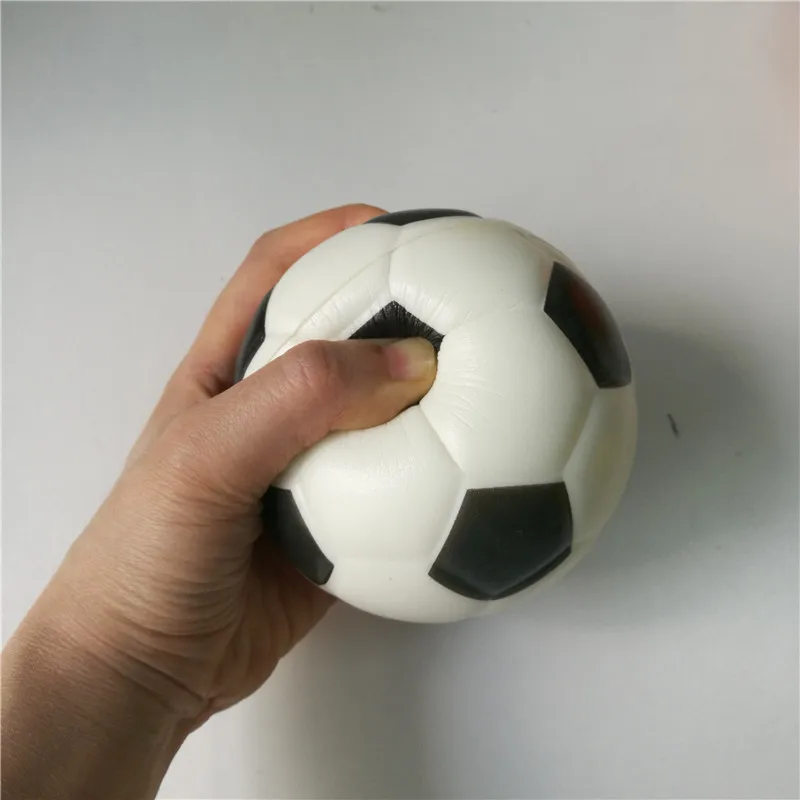 Toys Football Stress Ball Soft Foam Rubber Balls Squeeze Squishy Stress Relif Toys for Kids Children 6.3cm/10cm