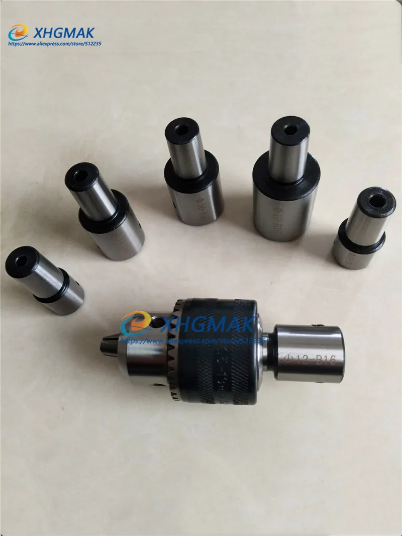 B16+13mm drill chuck arbor B16 adapter motor shaft connecting rod with inner hole 8mm 9 10 11 12mm 13 14 15 16 17 18 19 20mm