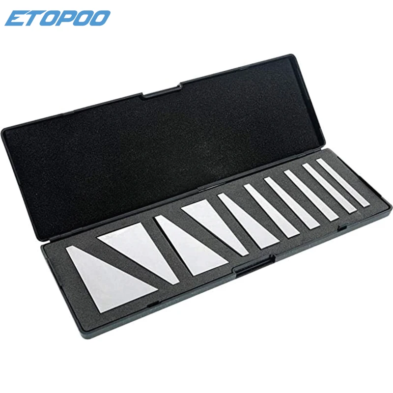10Pcs 1-30 Degree Precision Ground Durable Angle Block Set 2pcs Angle Block For Lathes Milling Machinist Tools angle block gage
