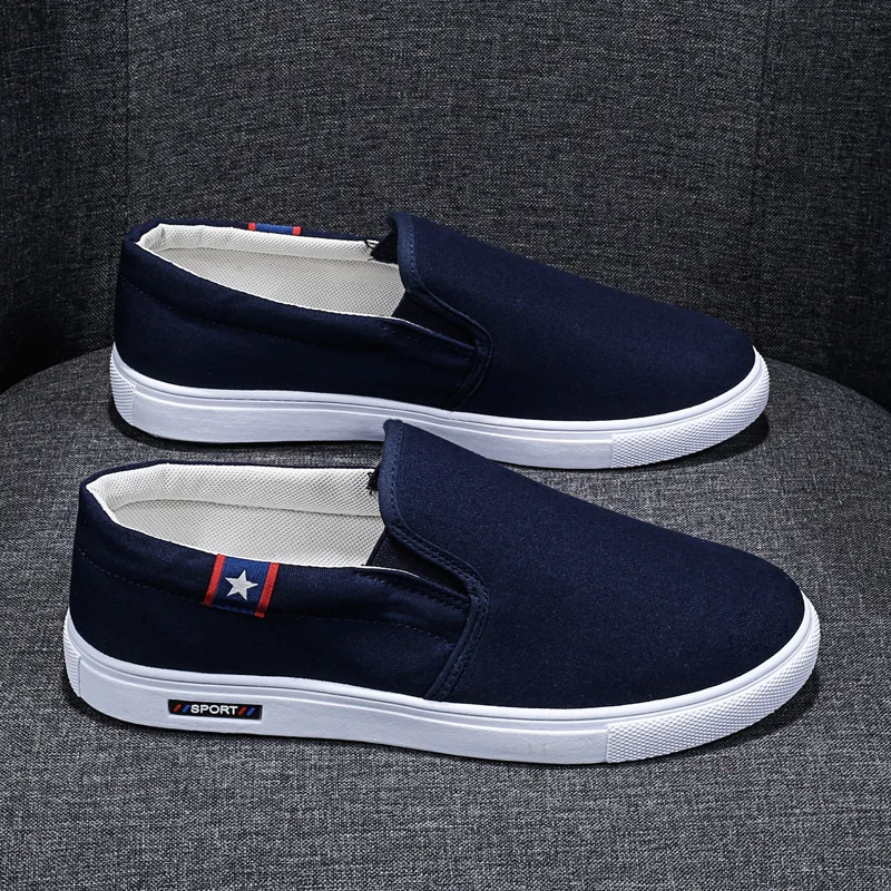 Men Skateboarding Shoes Canvas Sport Cool Light Weight Sneakers Outdoor Athletic Man Summer Breathable High Quality Slip On