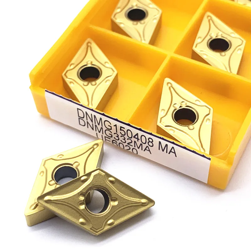 DNMG150404 DNMG150408 VP15TF UE6020 US735 Cao Cho Chất Lượng Hợp Kim Cứng Lưỡi Dao Hình Trụ Tiện CNC Công Cụ DNMG 150404 150408