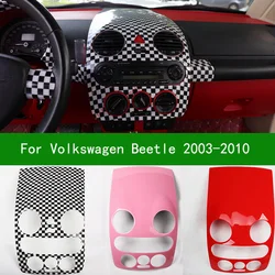 For VW volkswagen beetle 2003-2010 black carbon fiber Interior car navigation control panel air conditioner outlet cover trim