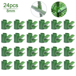 Greenhouse Film Buckles Plastic Bracket Cross Button 24pcs For Outer Diameter 8mm Rod Rotatable Fastener Garden Tool Accessories