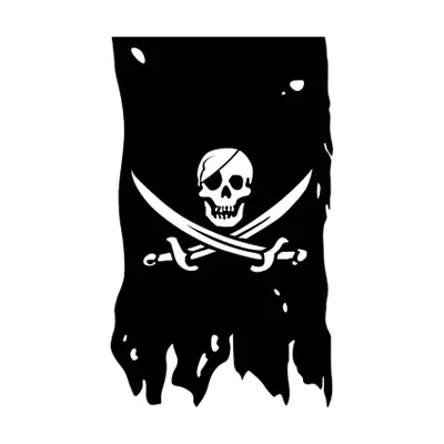 FLAGHUB 60X90 90X150cm Double Broken Skull With Knife Pirate Flag Jack Rackham Jolly Roger Flag For Decoration