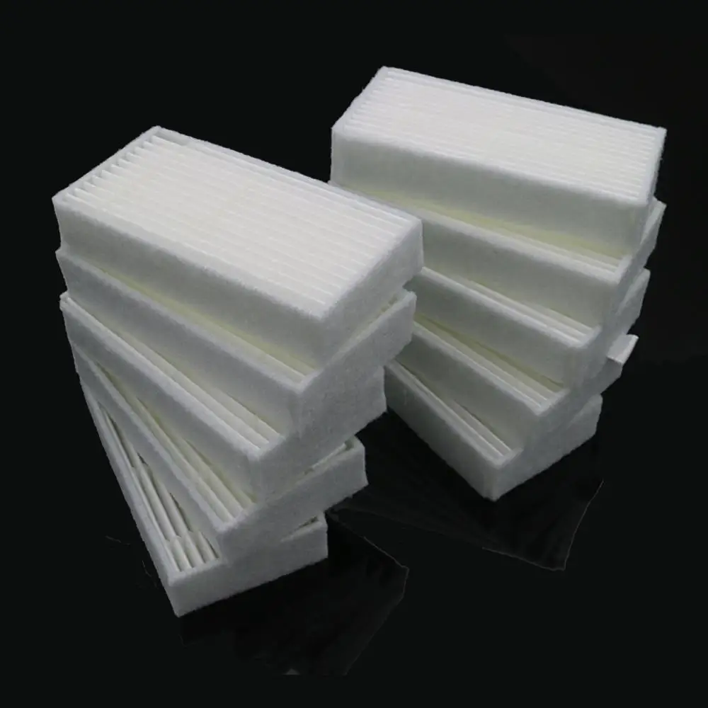 12Pcs Aspirador de pó Filtro HEPA para ECOVACS cr120 CR130 CEN540 CEN250 ML009 CHUWI V3 iLife X5 V5 V3 + V5PRO