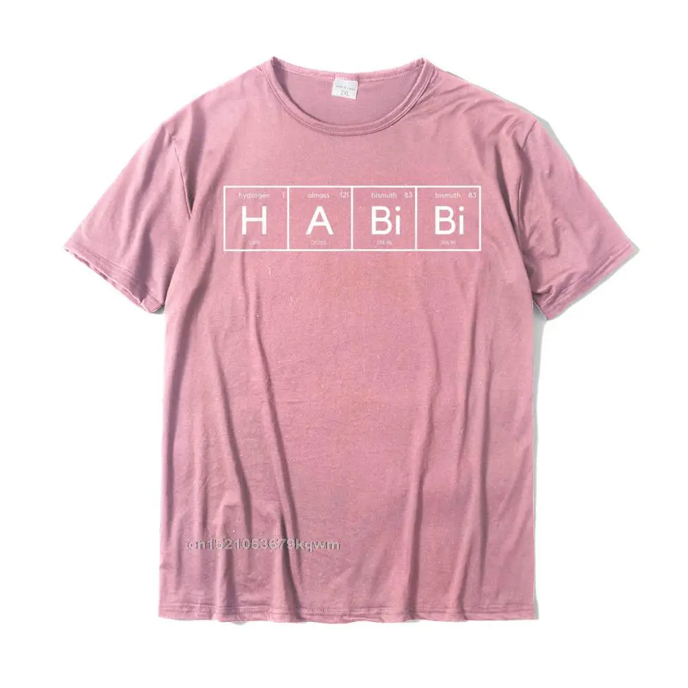 Habibi Funny Arabic Lebanese Word Periodic Table T-Shirt Men Designer Simple Style Tops & Tees Cotton T Shirt Funny