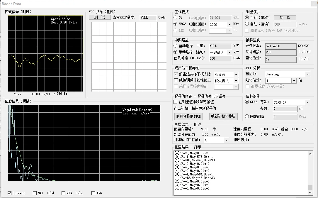 24GHz Microwave Module 24G Millimeter Wave Radar Doppler Speed Measurement FMCW