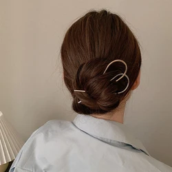Simple U Shape Hair Clips Bobby Pins for Women Metal Bobby Pins Barrettes Bridal Hairstyle Tools Accessories for Women Bun Maker