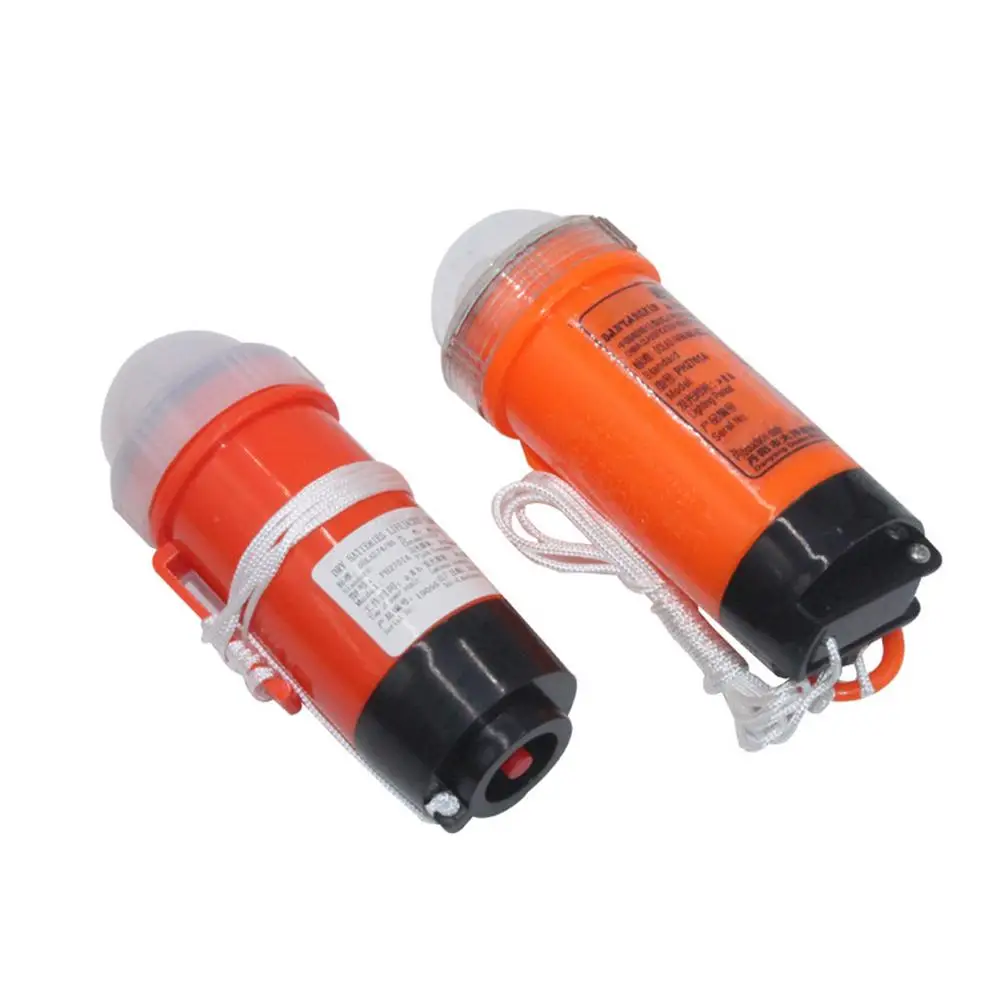 2pcs Boating Survival Flashlight Surfing Life Jacket LED Light Water Sports Self-Lighting Life Saving Vest Indicator Lights Lamp