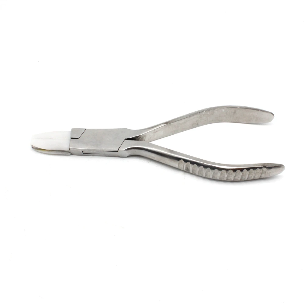 Stainless Steel Flat Nylon Jaw Pliers for Jewelry Making Bead Wire Bending Forming Tools