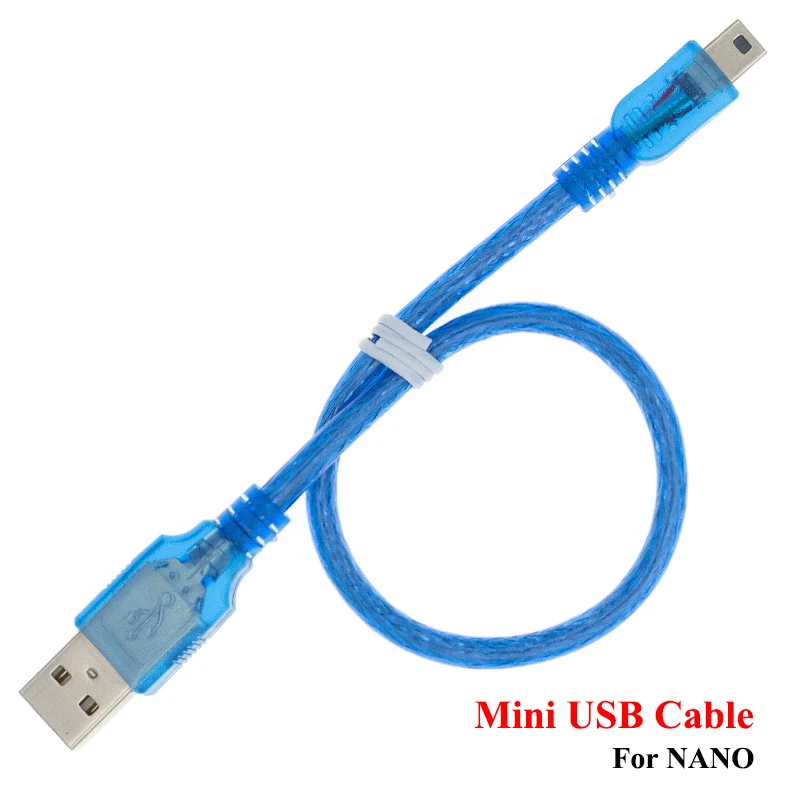 30CM USB Cable for Uno R3/Nano/MEGA/Leonardo/Pro Micro/DUE Blue High Quality A Type USB/Mini USB/Micro USB Cable For Arduino