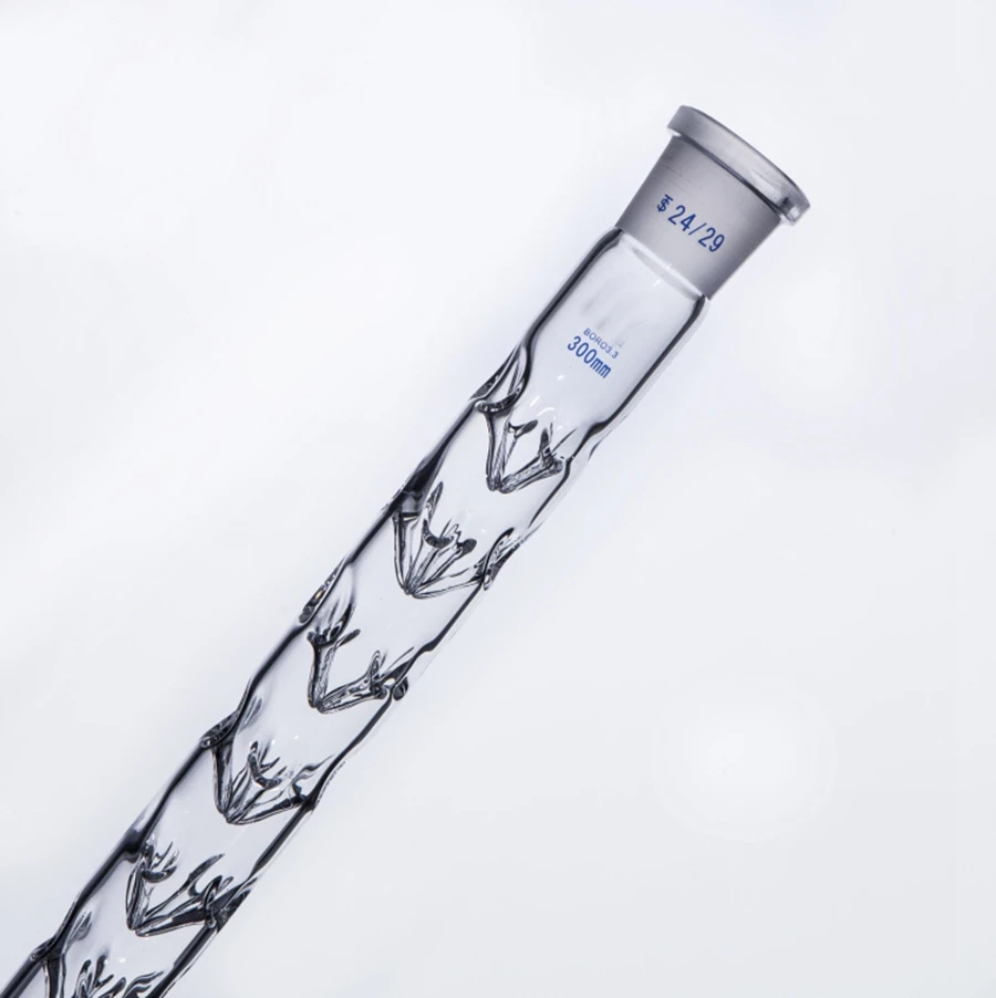 200mm/300mm Joint 14/23 19/26 24/29 Borosilicate Glass Vigreux Distilling Column For Chemistry Lab