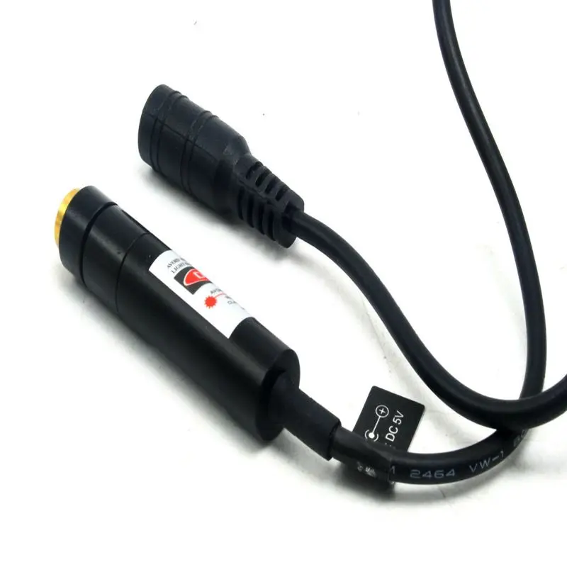 1255 Focusable 5Mw 635nm Oranje Rode Laser Dot Punt Module W 5V Power Adapter