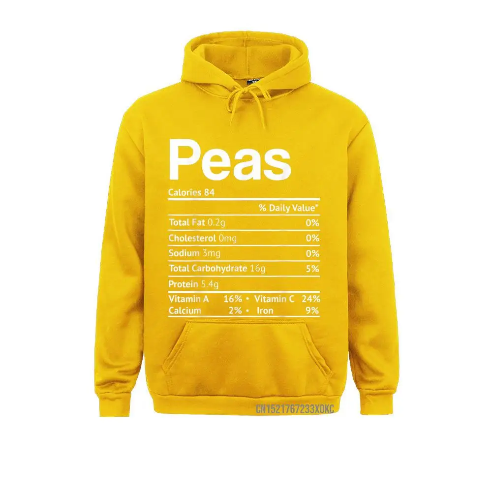 Peas Nutrition Facts Funny Thanksgiving Christmas Food Hoodie Men Hoodies Unique Winter Autumn Sweatshirts Leisure Hoods