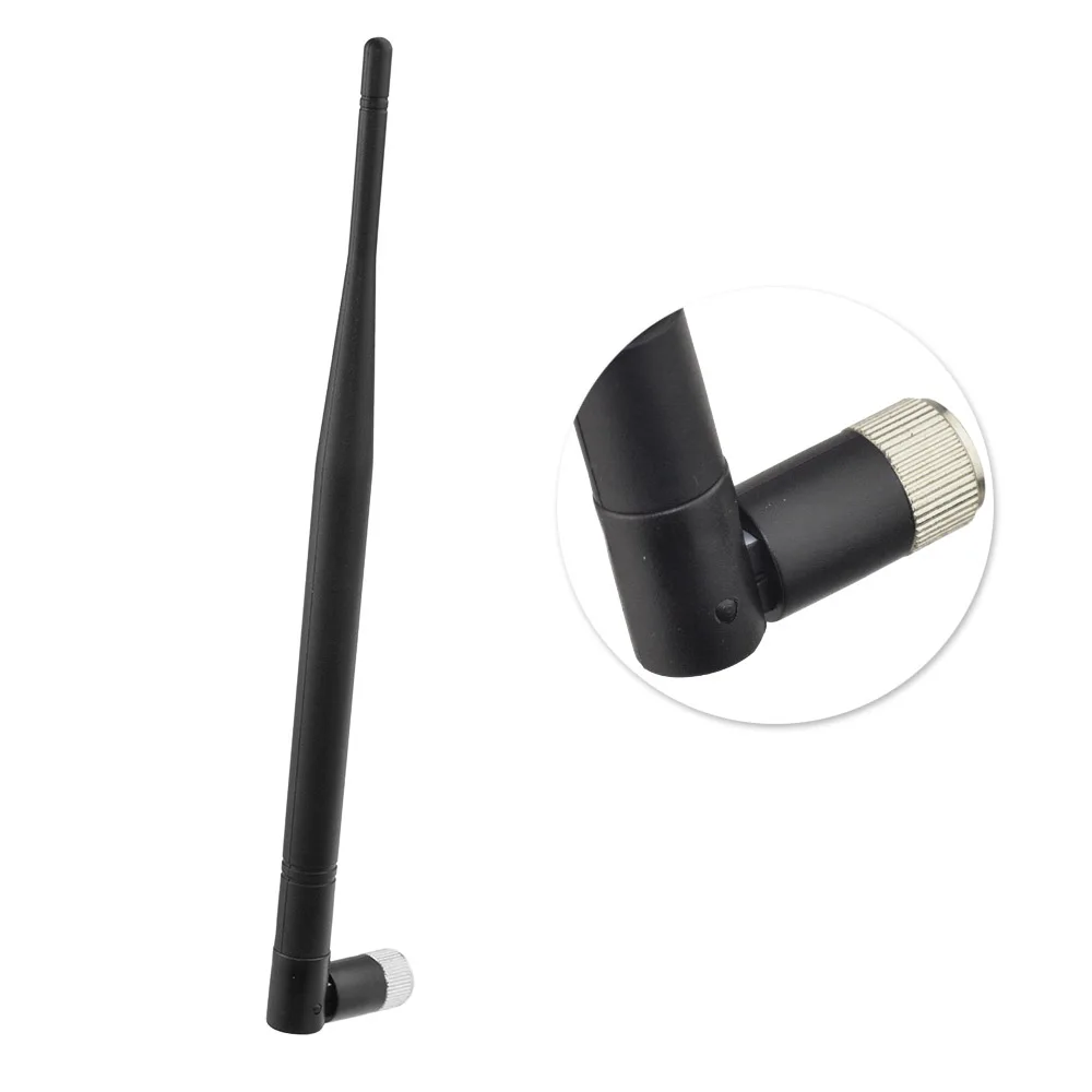 Superbat 3.5 dbi 800Mhz Omni Aerial Booster Tilt-and-Swivel Design GSM Rubber Ducky Antenna SMA Male 243mm for Phone PCMCIA