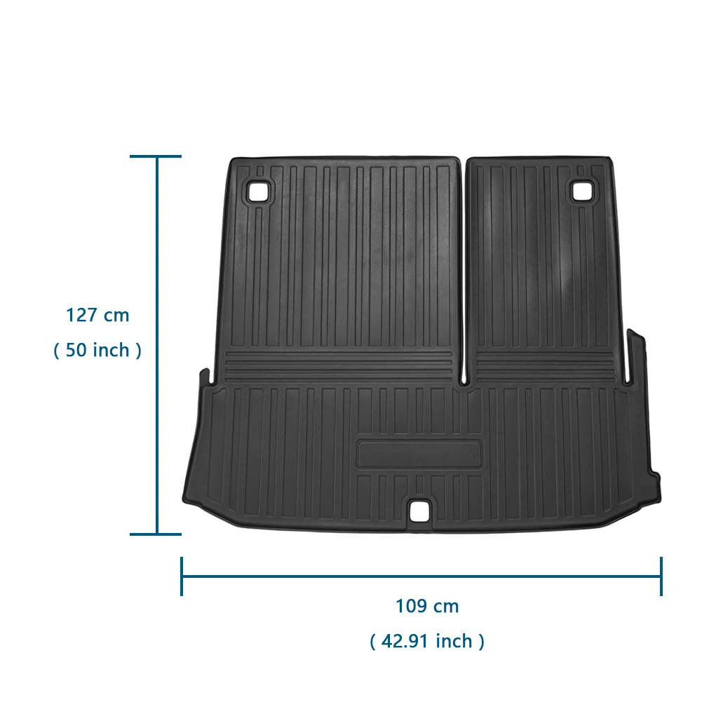 Car Rear Boot Cargo Liner Floor Mat Trunk Tray Fit for Toyota Highlander 2022 with Trunk Speaker