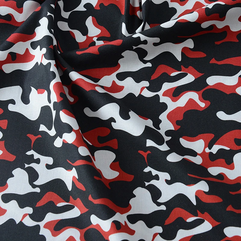 Camouflage Cotton Military Training Background Cloth Digital Printing Fabric For DIY Handmade By Half Meter