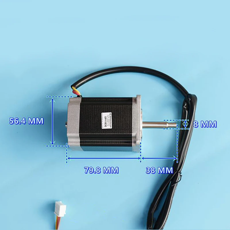 Imagem -05 - Motor de Passo Nema Shinano Motor de Passo de 57 Fases Fios 325 nm 79.8 Oz.in 3a mm Nema23 Motor de Passo Chumbo para Máquina de Fresagem Cnc