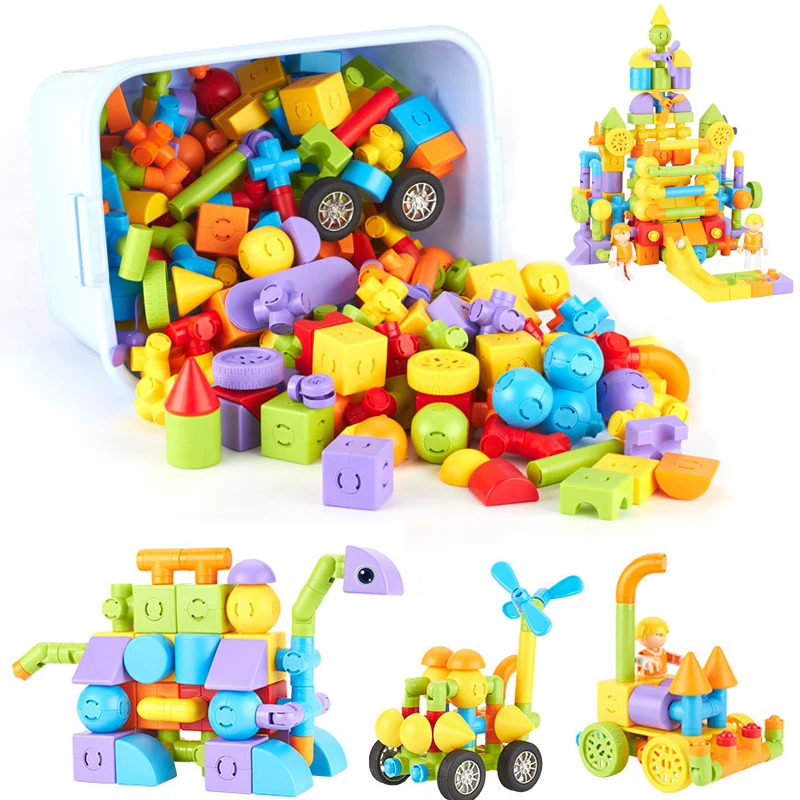 28-189pcs Magnetic Designer Construction Set Model & Building Plastic Magnetic Blocks Educational Toys For Kids Gift