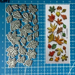 Lucky Goddess Metal Cutting Dies Autumn Leaves set diy Scrapbooking Photo Album Decorative Embossing Paper Card Crafts Die