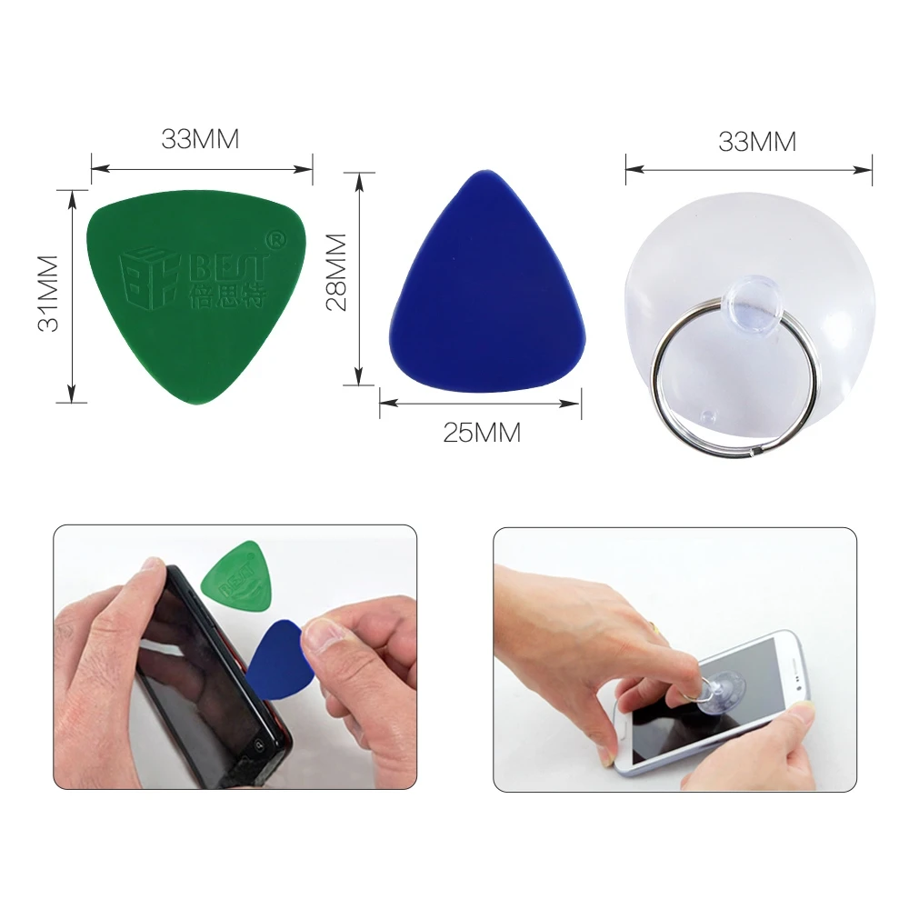 17Pcs Mobile Phone Repair Tools Kit Opening Screwdriver Set Tweezers Suction Cup Pry Repair Kit for iPhone Cell Phone Hand Tool