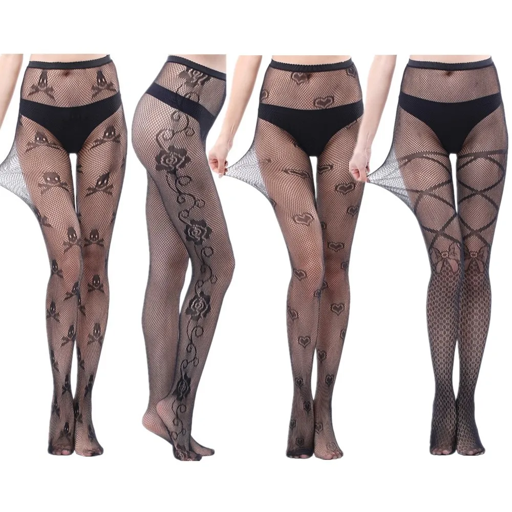 4Pairs/lot Women Bodystocking Sexy Lingerie Pantyhose Erotic Lingerie Body Stockings Of Large Size Tights Plus Size Women Tights
