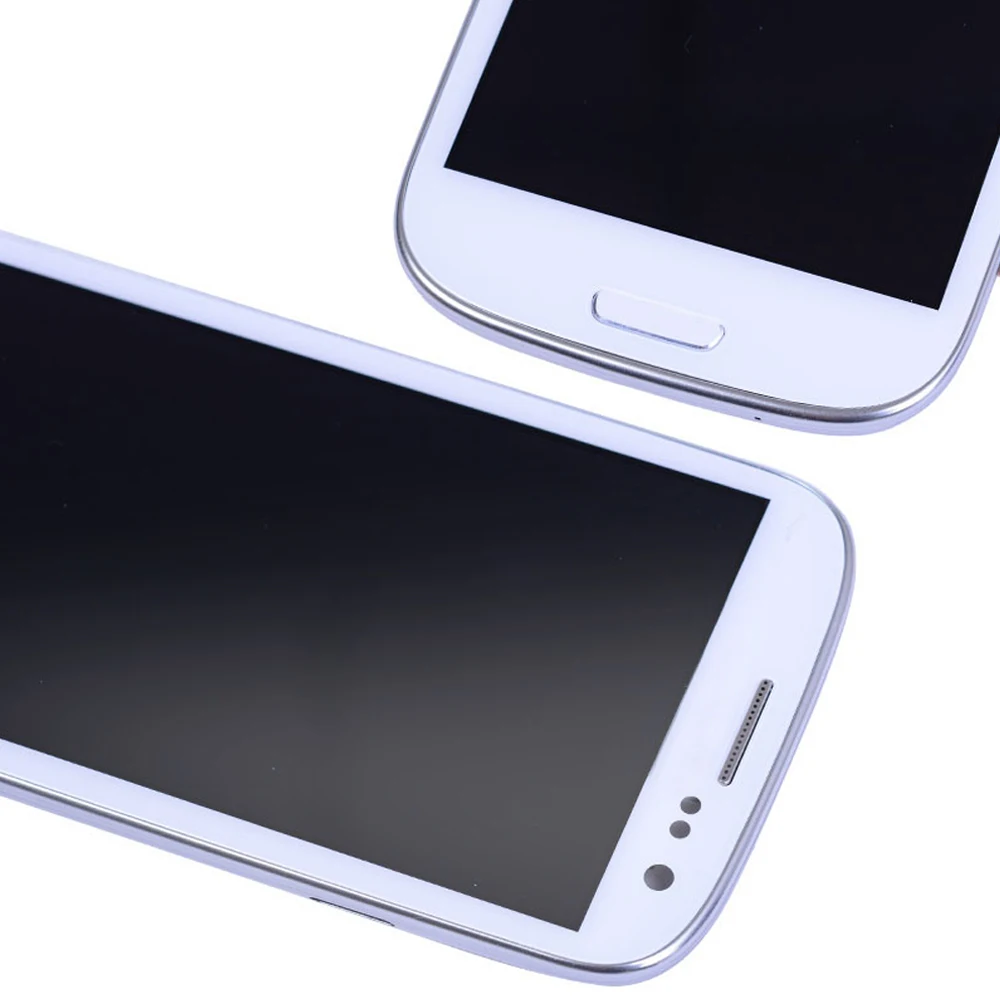 Super AMOLED For SAMSUNG  S3 LCD Display Touch Screen with Frame i9300 i9305 For SAMSUNG S3 LCD Display i747 i535 T999 LCD