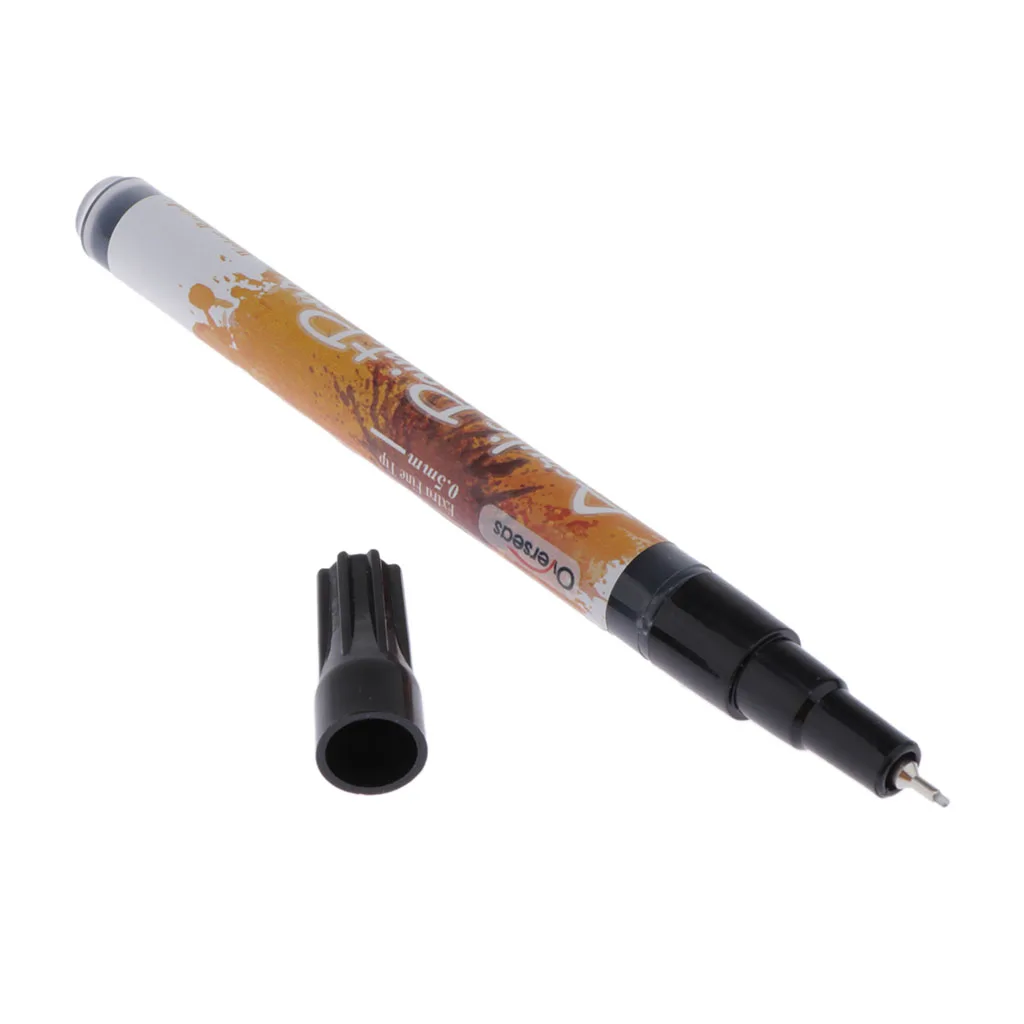 Black Paint pens for Rock Painting, Stone, Ceramic, Glass, Wood. Acrylic Paint Marker Pens Extra-fine tip 0.5mm