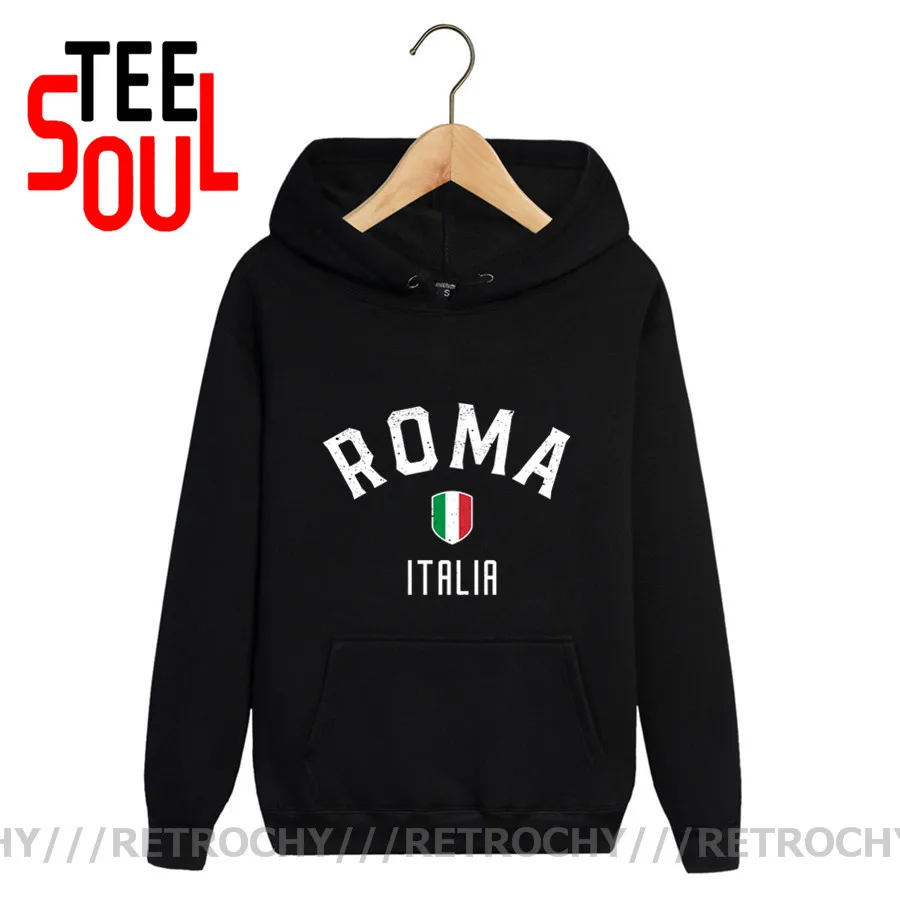 Vintage Roma Italia Sweatshirt & Hoodies for men Rome Italy Flag Retro Italian Jerseys ITA Nation Team Hoodie