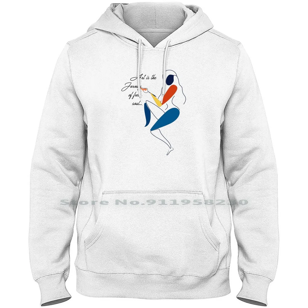 Artist Girl Men Hoodie Sweater 6XL Big Size Cotton Beautiful Abstract Colorful Bright Artist Right Dream Tage Oman Blue Art Act