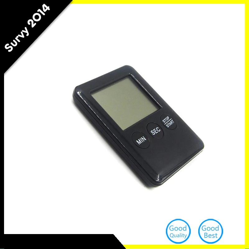 Hitam Persegi LCD Besar Digital Kitchen Timer Cooking Timer Alarm Dengan Magnet Kitchen Timer Aksesoris