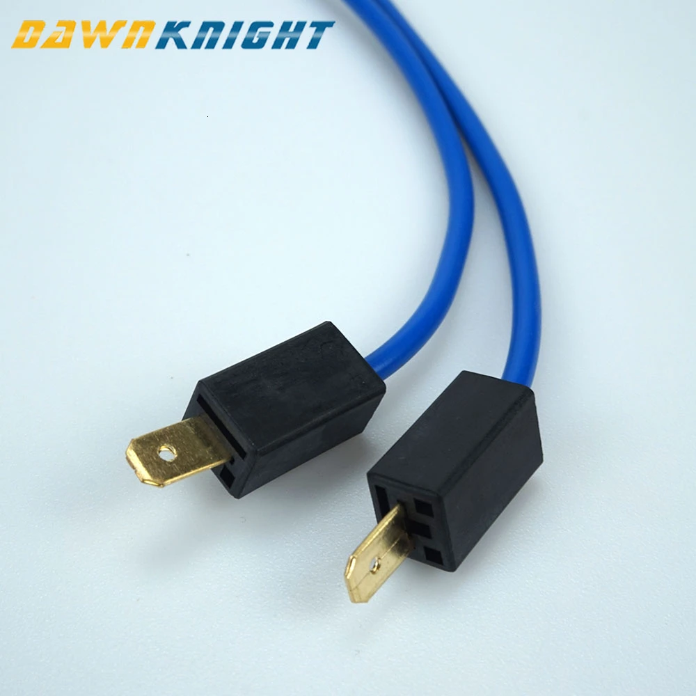 2PCS H1 Bulb Male Femail Connector Headlight Fog Light Connector H1 Plug Socket High Quality Antioxidant Cable 3.2mm In Diameter