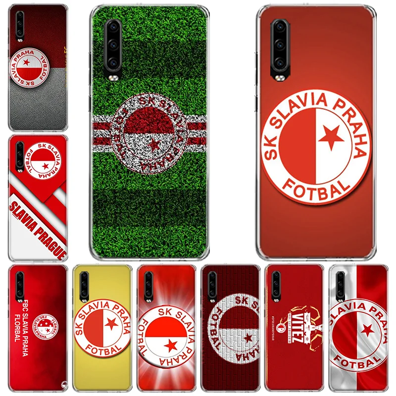 Sk Slavia Praha Czech Republic Phone Case For Huawei Mate 40 Pro 30 20 Lite 10 Huawei P30 Lite P50 Pro P40 P20 P10 Cover Coque F