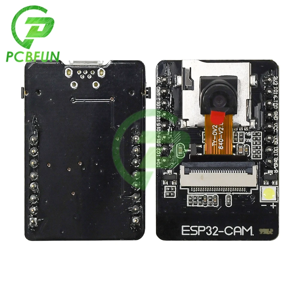 ESP32-CAM-MB WIFI ESP32 CAM Bluetooth Development Board with OV2640 Camera MICRO USB to Serial Port CH340G 4.75V-5.25V Nodemcu