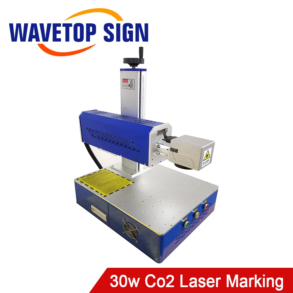 WaveTopSign Portable 10.6um Co2 Laser Marking Machine 30W Galvanometer Aperture 10mm Lens 210x210mm