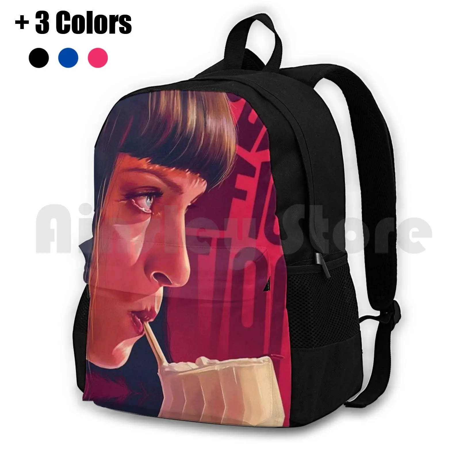 Mia Wallace Pulp Fiction Outdoor Hiking Backpack Riding Climbing Sports Bag Pulp Fiction Pulp Fiction Uma Thurman Pulp Fiction