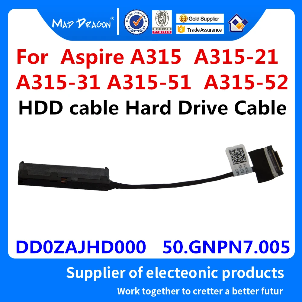 

DD0ZAJHD000/D001/012 50.GNPN7.005 For Acer Aspire A315 A315-21 A315-31 A315-32 A315-51 SATA HDD SSD Hard Drive Cable Connector