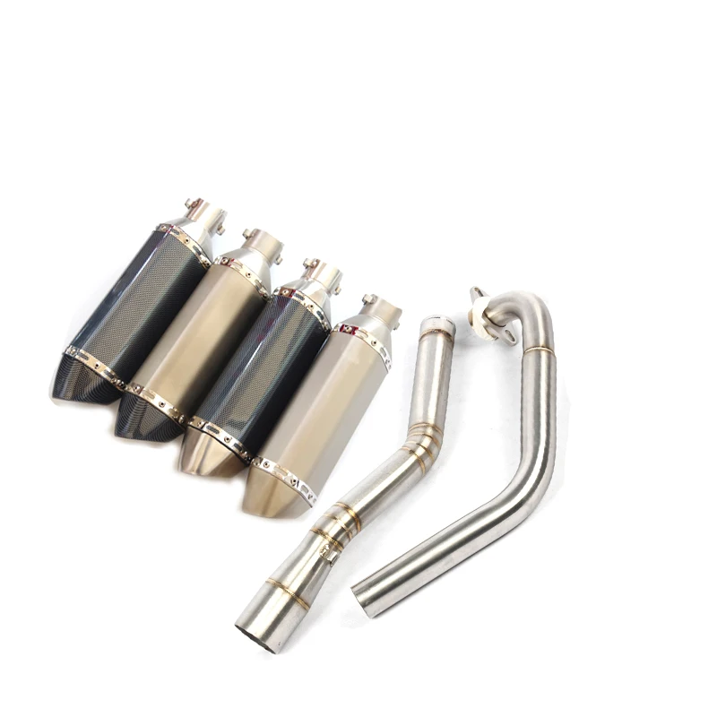 Escape  Motorcycle Exhaust Head Link Pipe And Muffler Stainless Steel Exhaust System  For Yamaha R15 V1V2 Until 2016