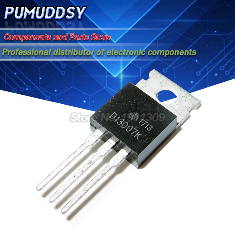 5PCS D13007K TO-220 package transistor authentic