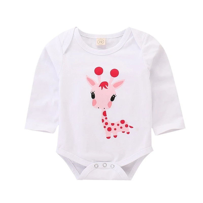 LILIGRIL Baby Girl Clothes Polka Dot Newborn Baby Girl Outfits Set Cute Giraffe Infant Girl Clothing With Hat Spring Autumn New