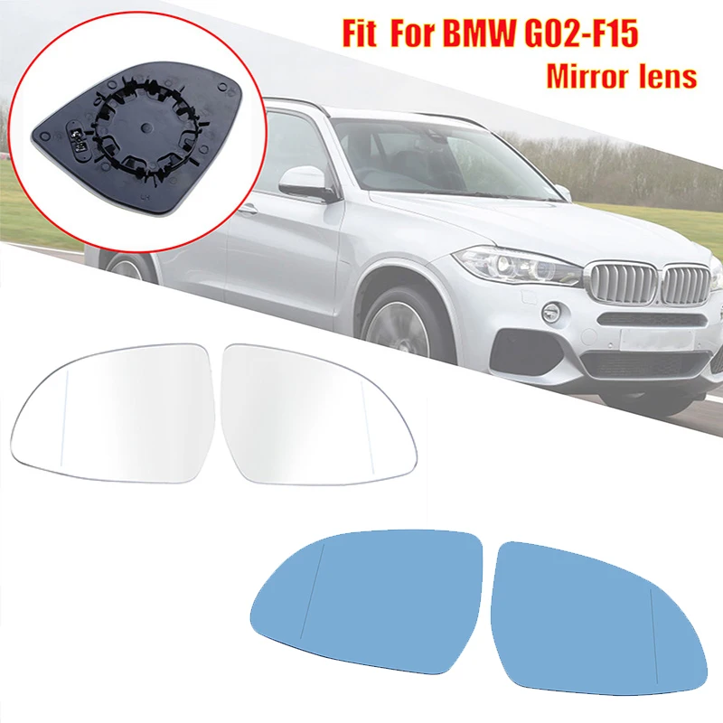 

Heated Side Rearview Mirror Glass Anti-Glare Mirror Lens Fit For BMW X3 G01 X4 F26 G02 X5 F15 G05 X6 F16 G06 2014 2015-2020