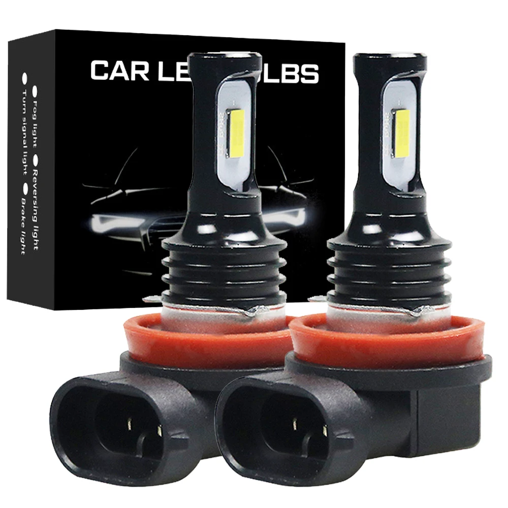 

2Pcs H8 H11 Led HB4 9006 HB3 9005 H1 H3 Fog Lights Bulb 3570 CSP 2200LM 6000K White Car Driving Running Lamp Auto Leds Light 12V